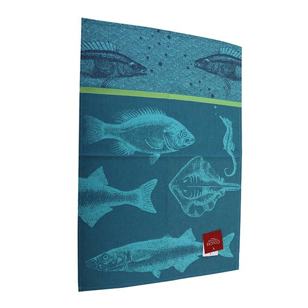 Blue School of Fish Kitchen Towel