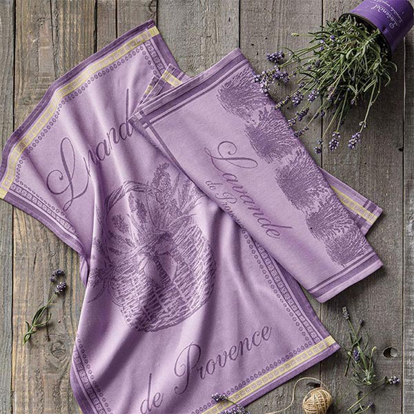 Lavender Basket Kitchen Towel