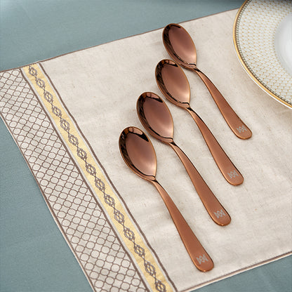 Rose Gold Spoons Set of 4