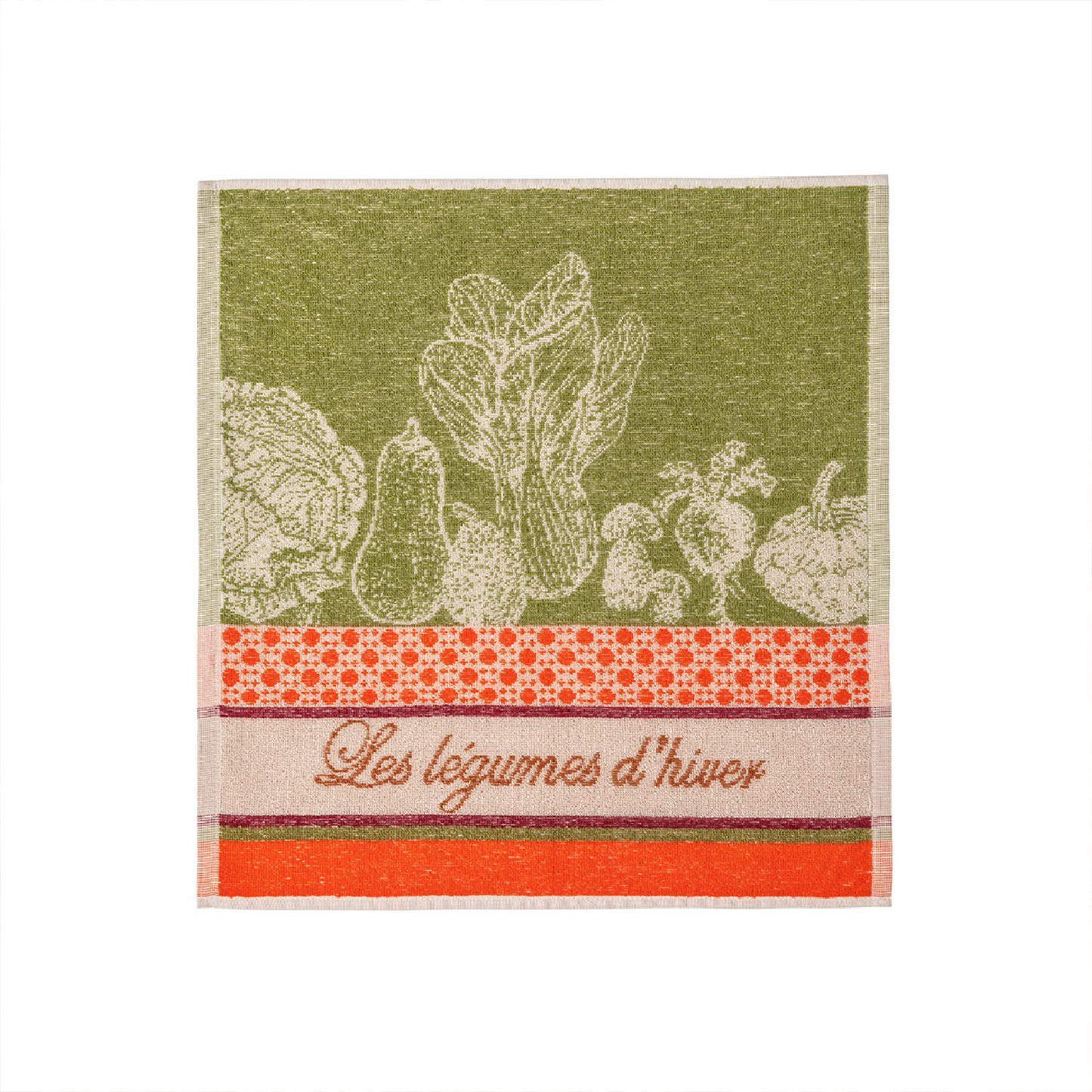 Choux Vert Light Green Cotton Kitchen Towel