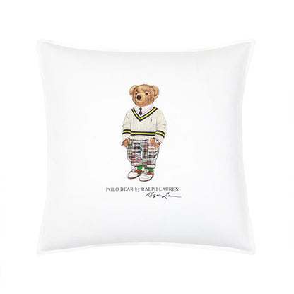 Preppy Hampton Bear Cushion Cover