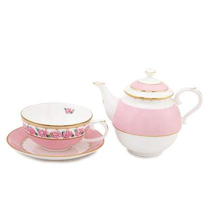 Shell Garden Floral Tea For One Set Rose