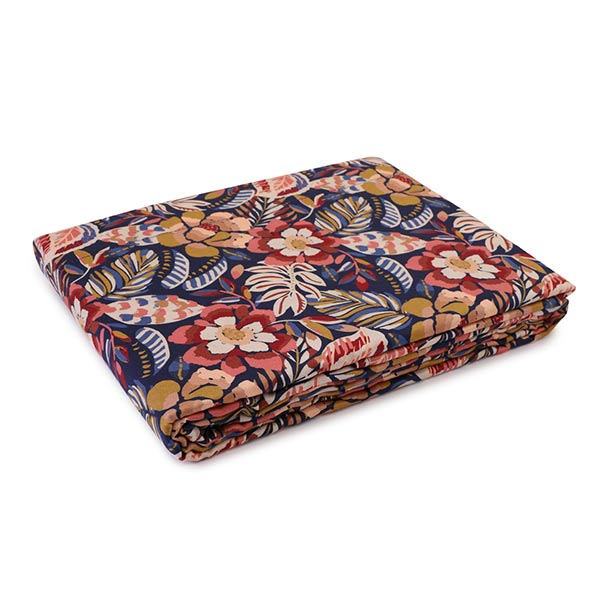 Folk Flowers Flat Bed Sheet