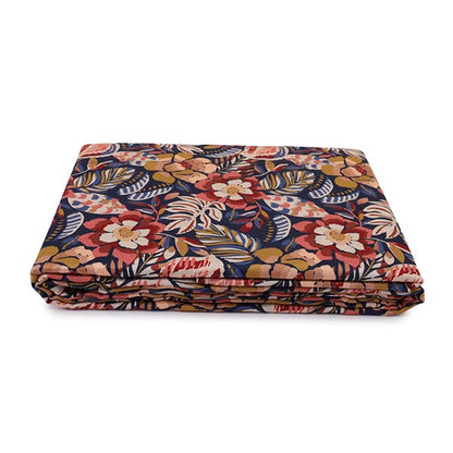 Folk Flowers Flat Bed Sheet